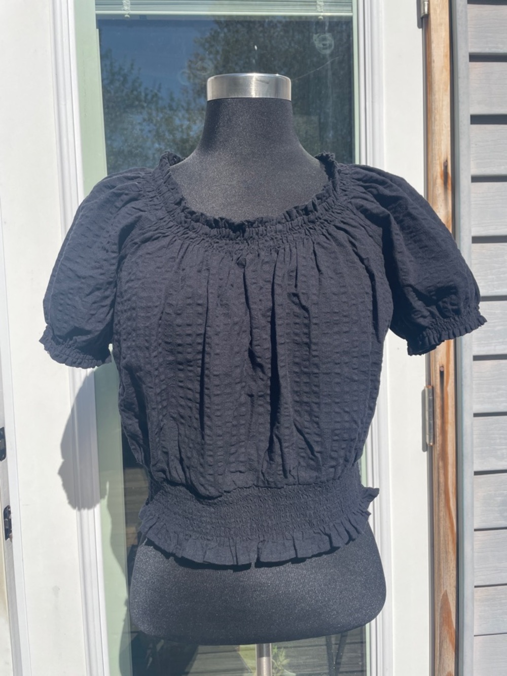 NWT Old Navy Black Peasant XSmall